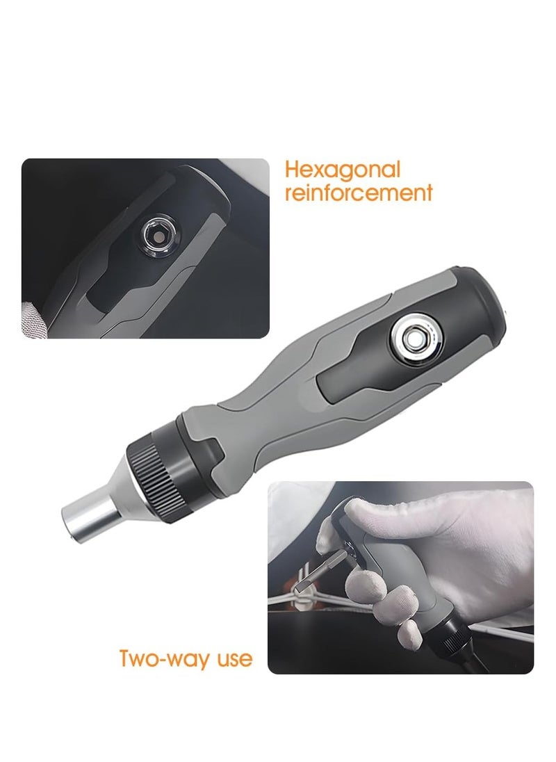 SYOSI Screwdriver Set, Magnetic Ratchet Screwdriver Set, 41 in 1 Multi-bit Ratchet Screw Drivers, Slotted/Philips/Torx/Hex, with Portable Storage Bag for computer/Bike/Car/Electronics/Maintenance  - Image 4