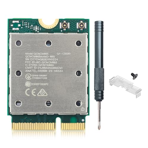 DERAPID WiFi 7 QCNCM865 M.2 Key E WiFi Card BT5.3 Tri-Band Network Card 5800Mbps M.2 Wireless Adapter for AMD Motherboards Win 11 Only - Image 1