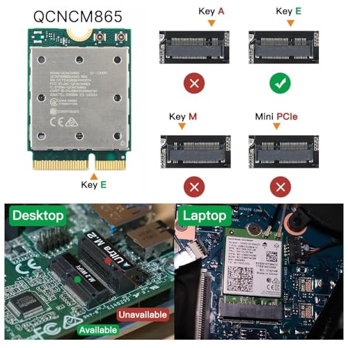DERAPID WiFi 7 QCNCM865 M.2 Key E WiFi Card BT5.3 Tri-Band Network Card 5800Mbps M.2 Wireless Adapter for AMD Motherboards Win 11 Only - Image 5