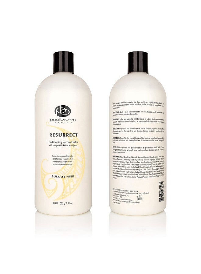 Paul Brown Hawaii Aul Brown Hawaii Resurrect Salon Quality Conditioner ; Hydrate & Treat Damaged Hair ; Antioxidantrich Kukui Nut Oil For Ultimate Hair Moisturization ; Safe For Color Treated Hair (33 Oz.) - Image 5
