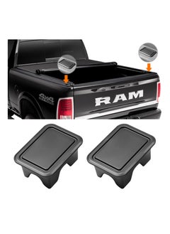 KASTWAVE Stake Pocket Covers for Ram 1500, Rear Truck Bed Rail Stake Pocket Cover Compatible with Dodge Ram 2019 2020 2021(Set of 2)  - Image 1