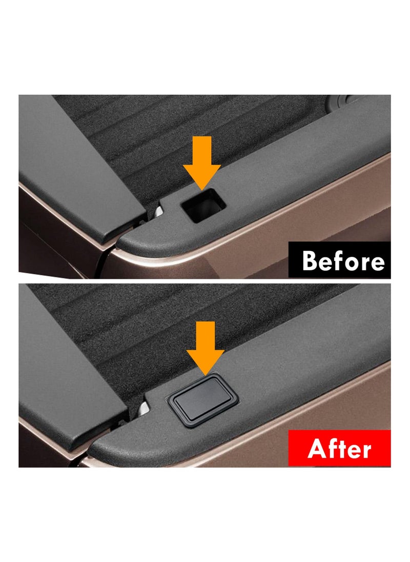 KASTWAVE - Stake Pocket Covers for Ram 1500, Rear Truck Bed Rail Stake Pocket Cover Compatible with Dodge Ram 2019 2020 2021(Set of 2) - Image 1