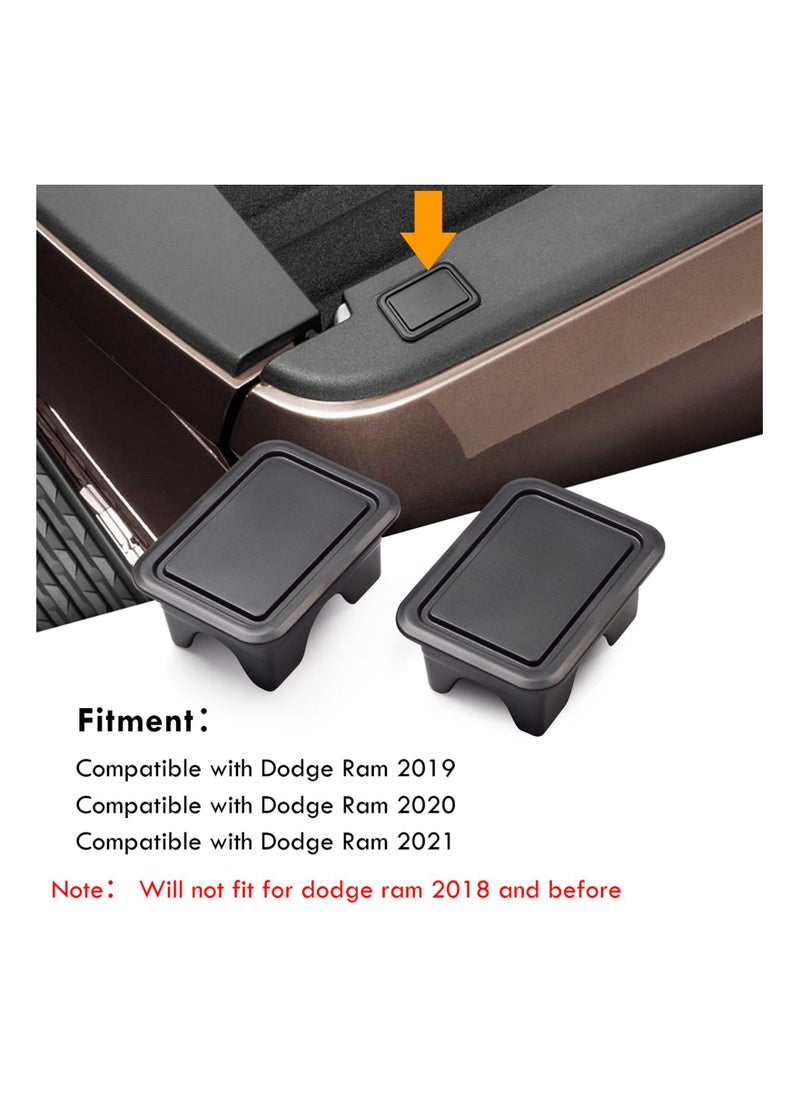 KASTWAVE - Stake Pocket Covers for Ram 1500, Rear Truck Bed Rail Stake Pocket Cover Compatible with Dodge Ram 2019 2020 2021(Set of 2) - Image 1