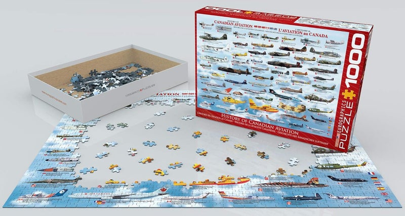 EuroGraphics History of Canadian Aviation 1000 Piece Jigsaw Puzzle - Image 3