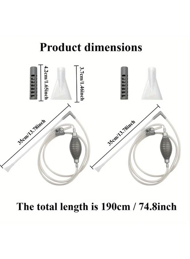 Manual Aquarium Water Changer Siphon Pump 86 61inch No Electricity Fish Tank Cleaner - Image 3
