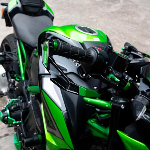 MOWOK Fit for Kawasaki Z900 Z900RS Z900SE Z 900 2017-2021 2022 2023 2024 2025 Accessories Motorcycle Clutch Brake Lever Hand Guards handguard Handlebar Protector (Green) - Image 3