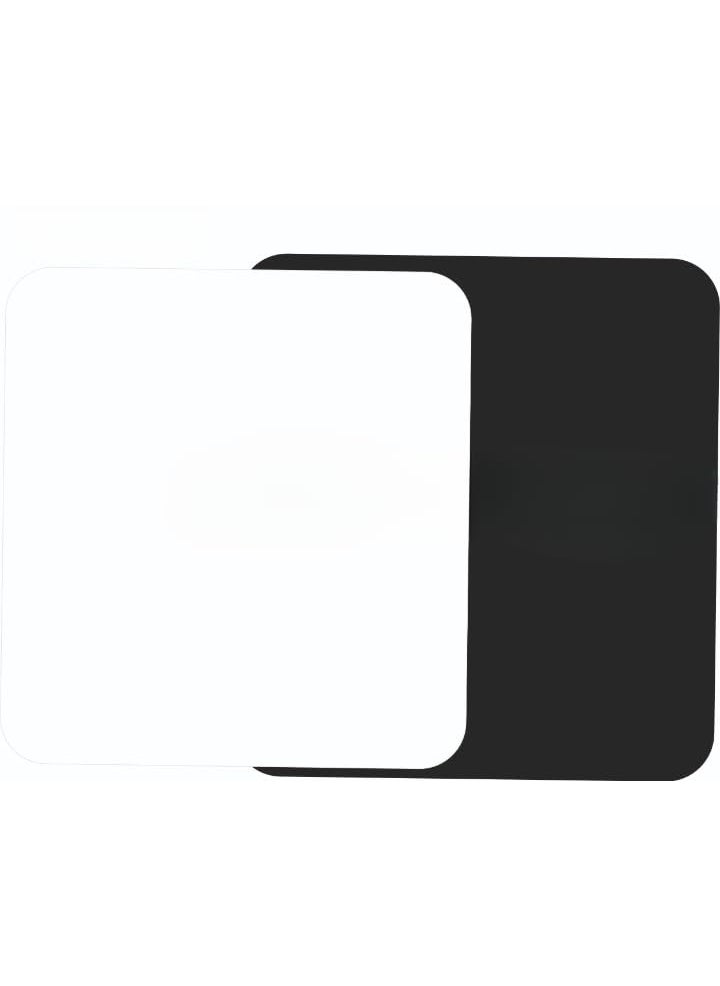 NEILL Neill High Gloss Round Corner Acrylic Square Sheet 2mm Pack of 2pcs of for Glass Painting Size 2mm 12x12 Black White 