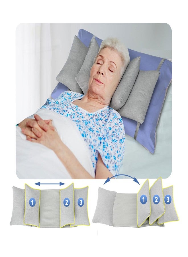Mybow Head Stabilizer, Head Support Pillow for Elderly - Back Sleeping Aid for Post Surgery Recovery, Recliner & Wheelchair Headrest Cushion, Adjustable Neck Cradle (Grey) - Image 1