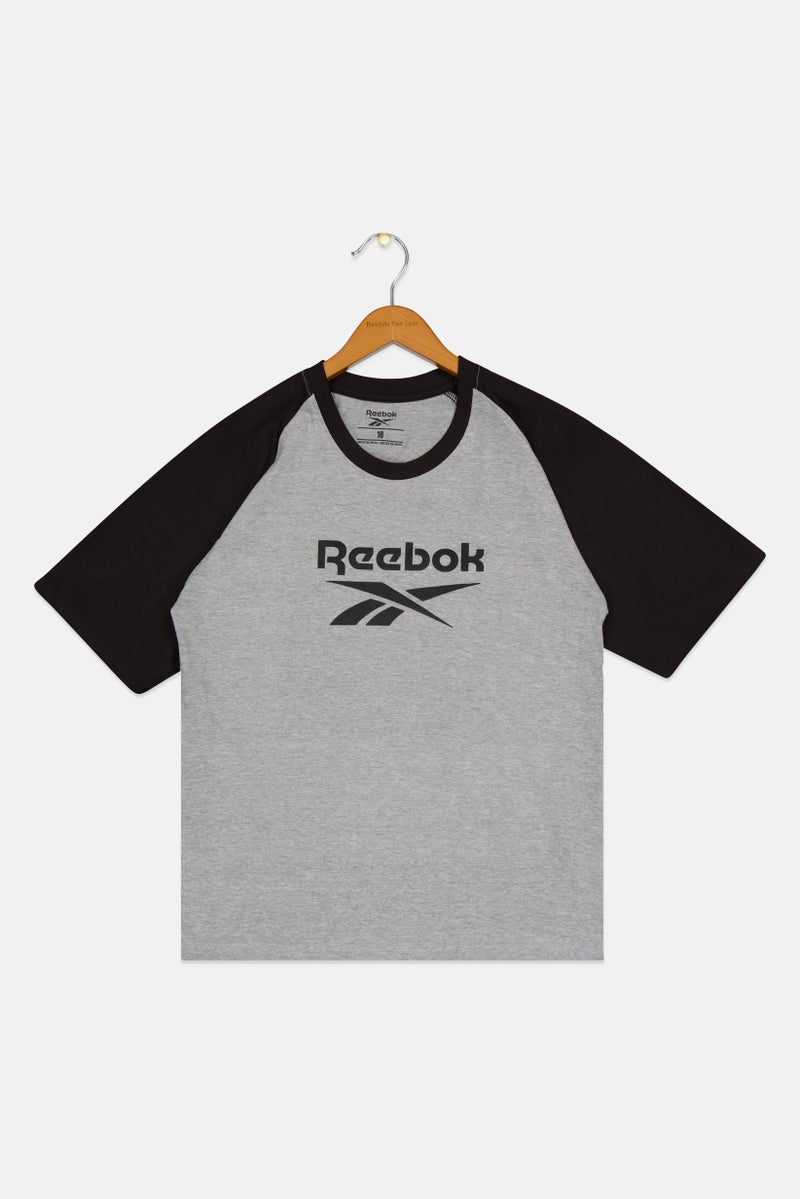 Reebok Kids Boy Sportswear Fit Short Sleeve Outdoor T-Shirt, Multicolor - Image 3