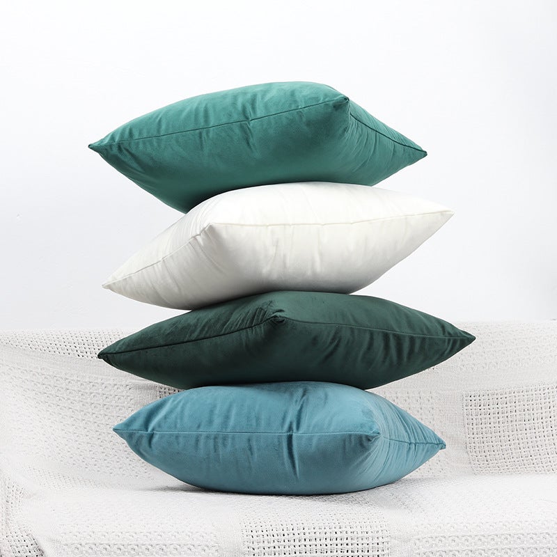 Velvet Solid Color Cushion Cover - Image 1