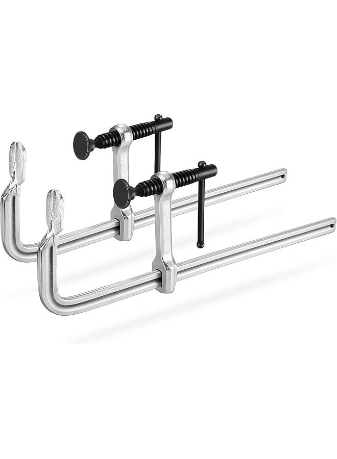 promass 2 Pcs,12-Inch Light-duty Drop Forged Steel Bar Clamps for Woodworking and Welding, 2 Pack - Image 1