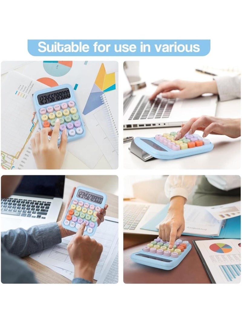 Mechanical Button Calculator with Automatic Shut Down, Battery Operated, 12-Digit Display, Large LCD Screen, Durable Office and Home Calculator - Image 5