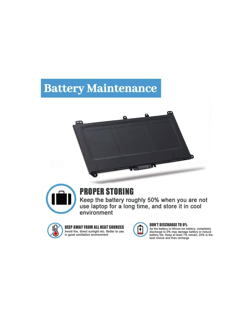 Terabyte بطارية لابتوب لـ HP TF03XL Pavilion X360 وسلسلة - متوافقة مع 14-bf0xx، 14-bf1xx، 14-bk0xx، 14-bp0xx، 14-cd0xx، 15-cc0xx، 15-cc1xx، 15-cd0xx الجديدة - Image 2