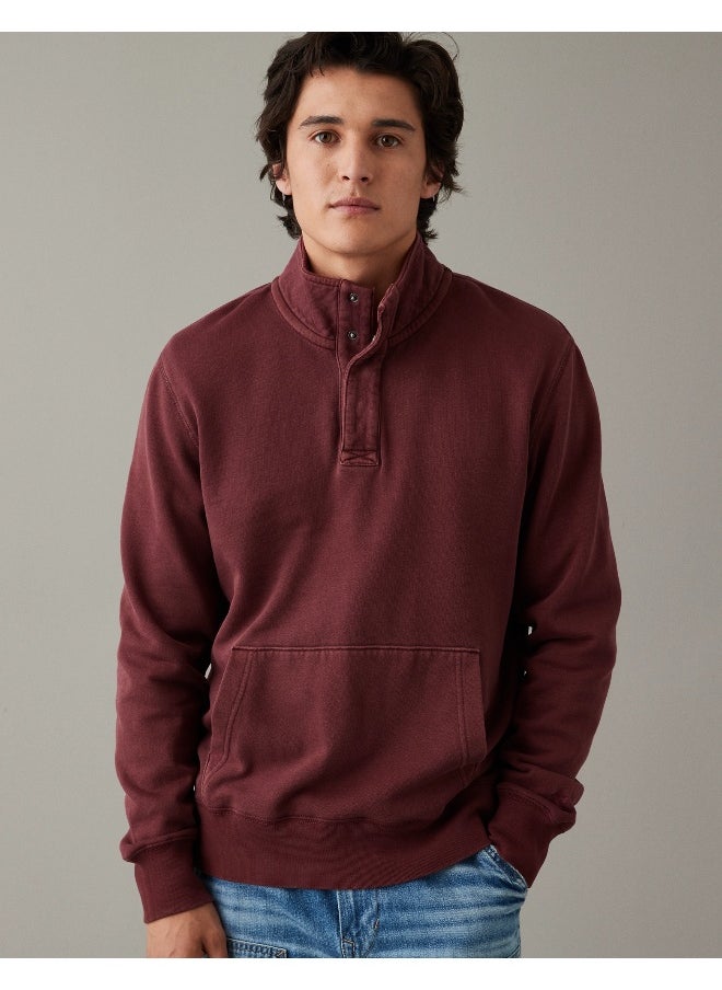 Quarter-Snap Mockneck Pullover Sweatshirt - pzsku/ZBCD145E26D1A2D2E0A54Z/45/_/1739947814/de20ba14-f3af-4c31-bdea-572ce6c88b4e