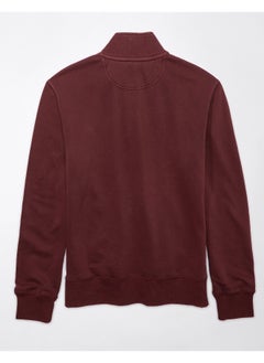 American Eagle Quarter-Snap Mockneck Pullover Sweatshirt  - Image 3