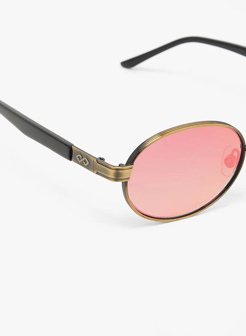 KAREN WAZEN Sam Oval Sunglasses