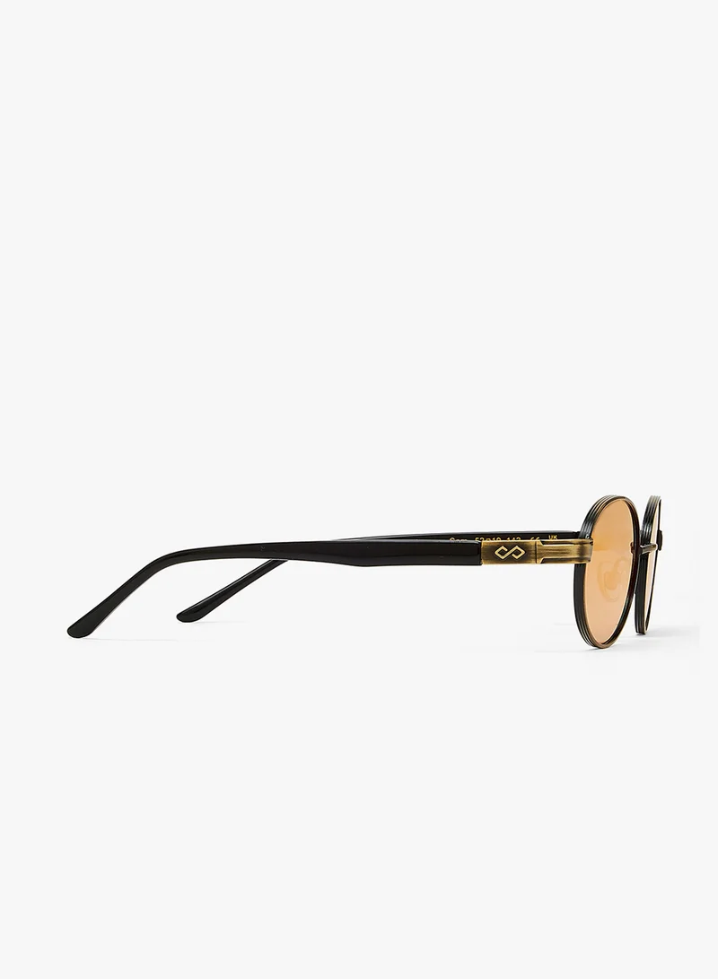 KAREN WAZEN Sam Oval Sunglasses