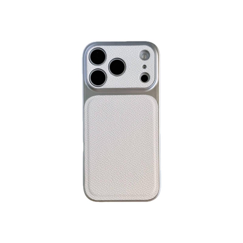 LS Acrylic Protective Case for iPhone 16 / 16 Plus / 16 Pro / 16 Pro Max with Drop Protection and Leather Texture plus Shockproof plus Large Window in Blue - Image 5