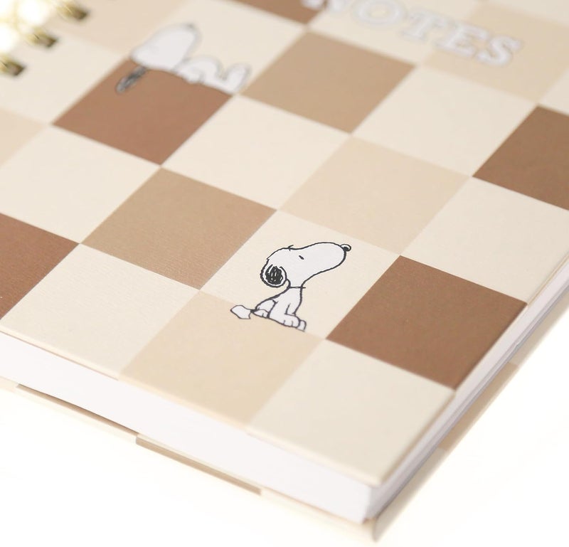 Graphique Snoopy Hardbound Spiral Journal, 160 Ruled Pages Hard Cover Notebook, Diary, Lists, Record Month and Date, Premium Paper, 6” x 8” - Image 3