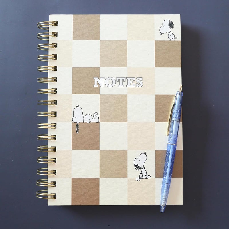 Graphique Snoopy Hardbound Spiral Journal, 160 Ruled Pages Hard Cover Notebook, Diary, Lists, Record Month and Date, Premium Paper, 6” x 8” - Image 5