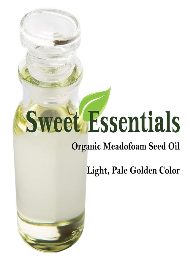 Sweet Essentials Premium Organic Meadowfoam Seed Oil, Imported From Canada, 2oz Glass Bottle, 100% Pure, Cold Pressed - For Hair, Skin and Nails | Perfect Carrier Oil | Also Excellent For Mature Skin - Image 2