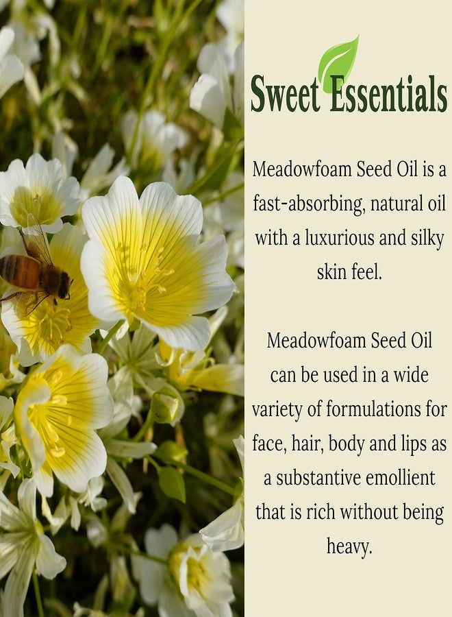 Sweet Essentials Premium Organic Meadowfoam Seed Oil, Imported From Canada, 2oz Glass Bottle, 100% Pure, Cold Pressed - For Hair, Skin and Nails | Perfect Carrier Oil | Also Excellent For Mature Skin - Image 5