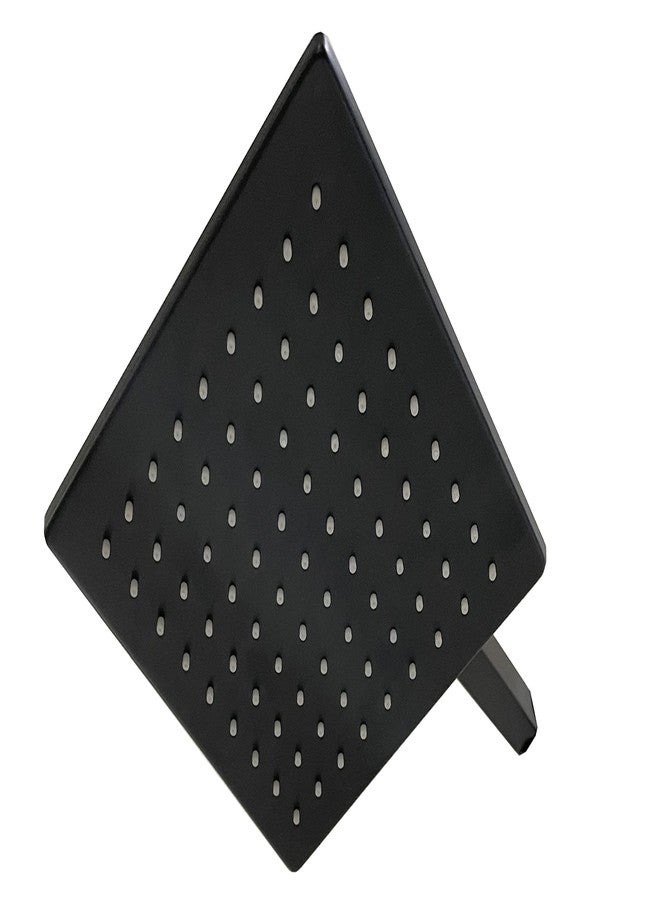 Pacify™ Size 8x8 SS Matte Black Coloured Overhead Rain Shower (With 18" Arm and Matte Black Flange) - Image 1