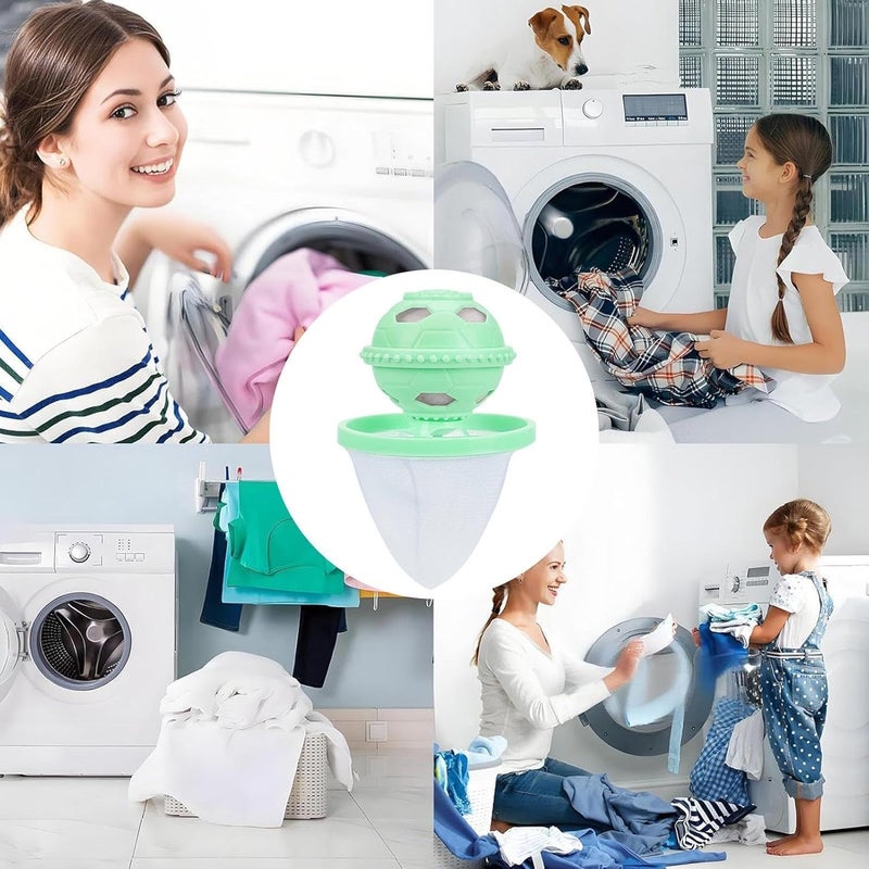 Pet Hair Remover for Laundry - 10cm Floating Sponge, Reusable Built-in Filter, Effective Lint Catcher | Automatic Dog Grabber for Grooming Salon Home Travel Hotel Dormitory RV Boat Use - Image 4