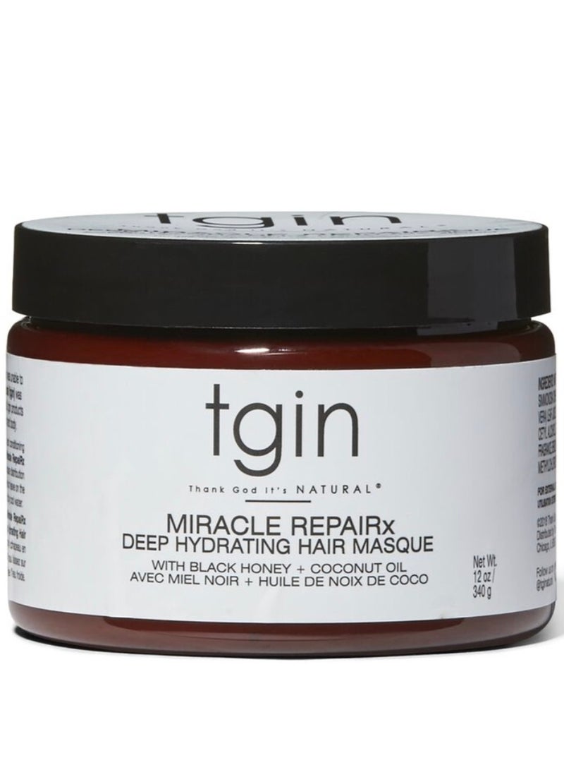 Tgin Miracle Repairx Deep Hydrating Hair Mask - 12 Fl Oz - Image 1