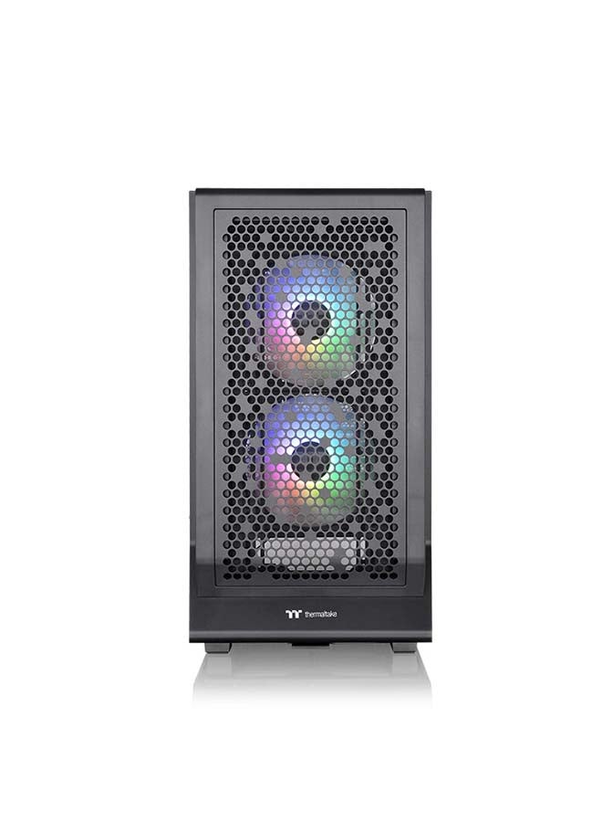 Thermaltake Ceres 330 TG ARGB Mid Tower Chassis, 2x Pre-Installed CT140 aRGB Fans & 1x CT140 Fan, 4mm Tempered Glass Panel, Up to 360mm Radiator & 7 Fans, Removable Filters, Black | CA-1Y2-00M1WN-01 Black - Image 2