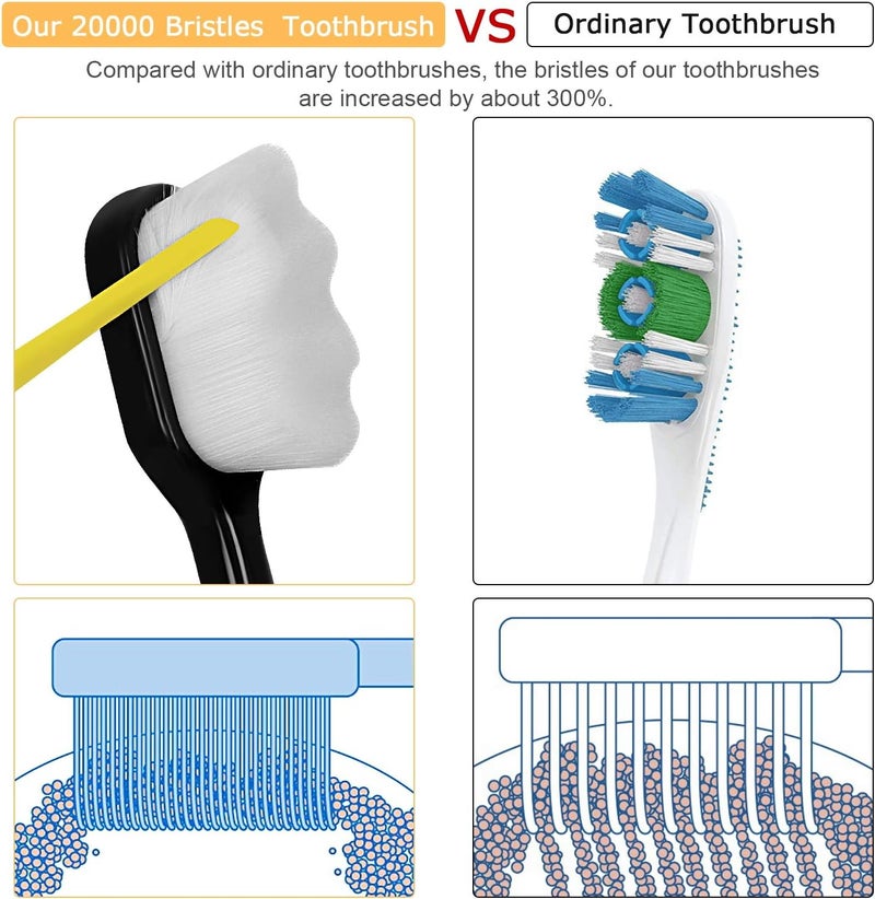 VEGOLS Extra Soft Toothbrush Set - Pack of 6 - Image 5