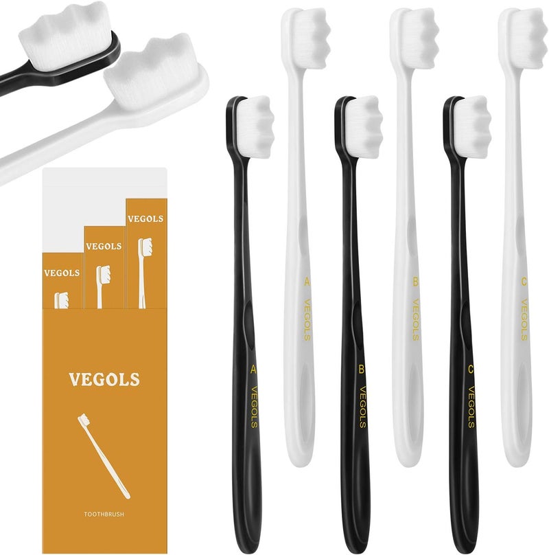 VEGOLS Extra Soft Toothbrush Set - Pack of 6 - Image 1