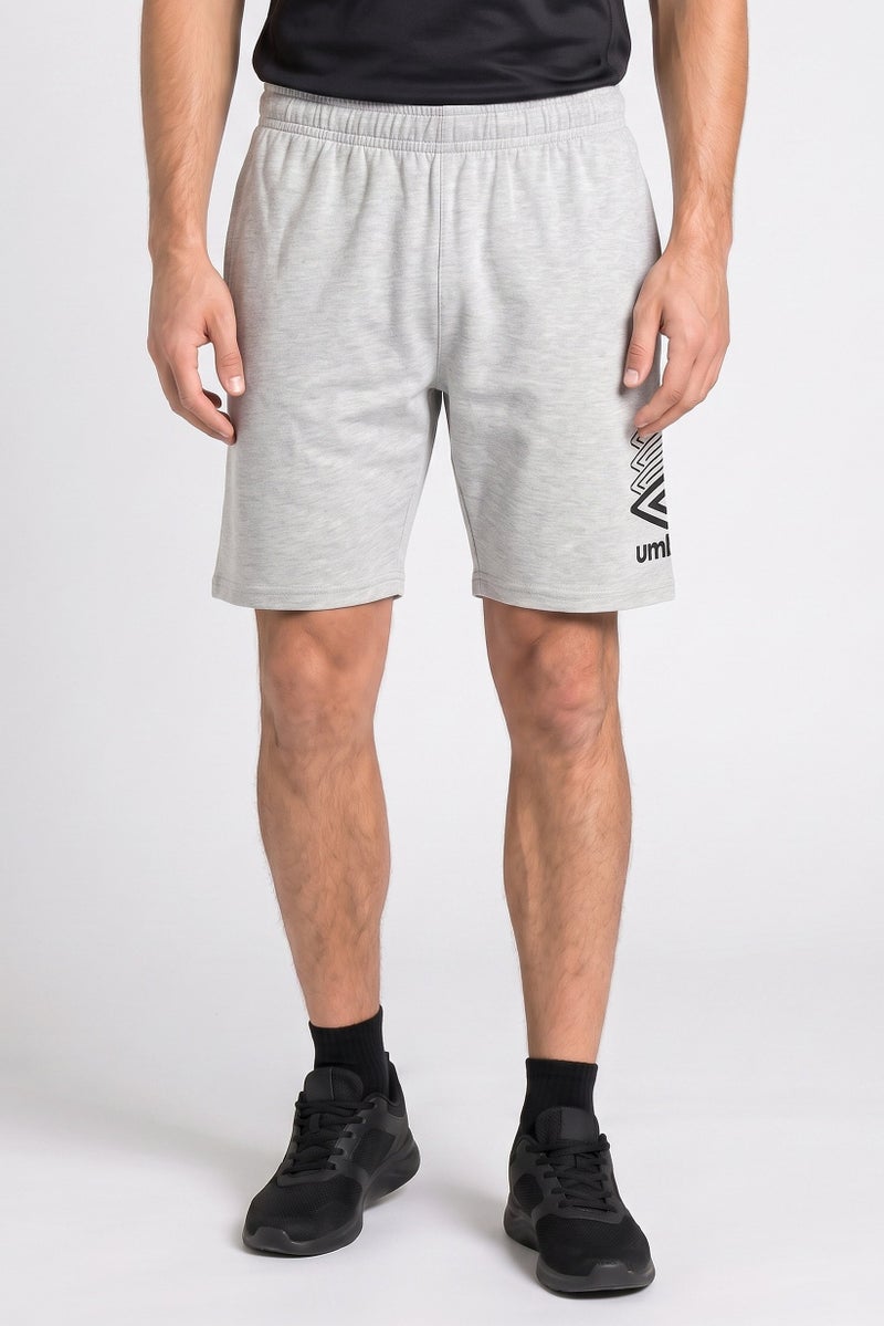 umbro Men Brand Logo Outdoor Shorts, Grey - Image 1