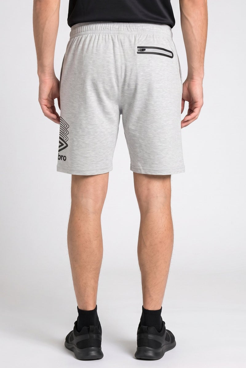 umbro Men Brand Logo Outdoor Shorts, Grey - Image 4