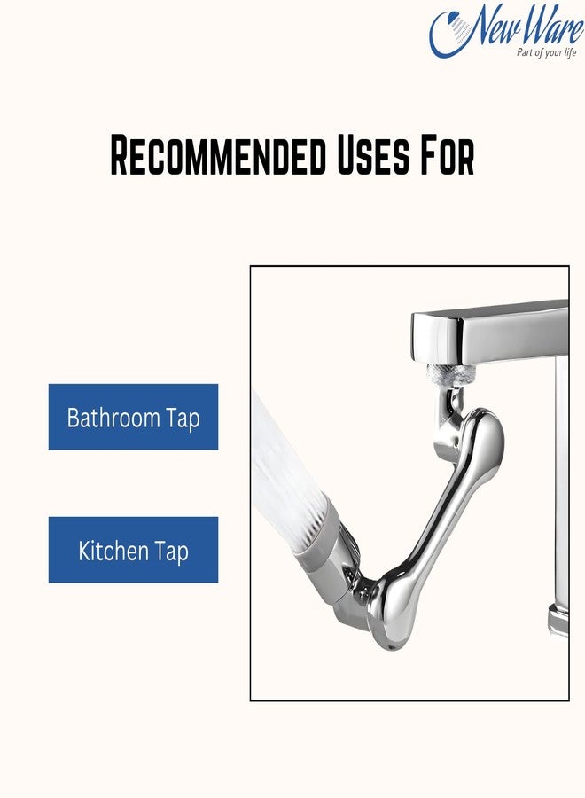 NEW WARE 1080 Degree Rotate Flexible Magic Aerator Dual Flow Water Nozzle Faucet Spout Shower Aerator for Bathroom and Kitchen Tap - Image 5