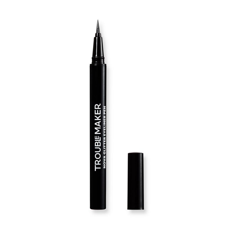 Trouble Maker Nova Glitter Liquid Eyeliner Pen Black Hole Black