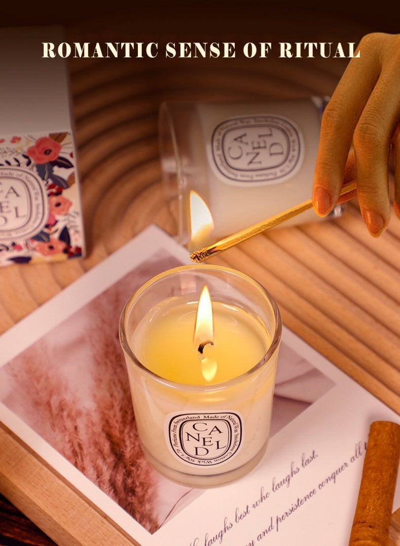 Canel مجموعة هدايا مكونة من 3 قطع من الشموع المعطرة للنساء، مجموعة مكونة من 3 قطع من الشموع العلاجية المعطرة للمنزل، شموع الصويا الطبيعية، هدايا للذكرى السنوية، عيد الميلاد، عيد الأم، الحمام، المنتجع الصحي، التأمل - Image 4