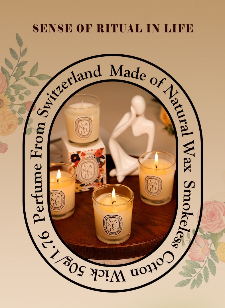 Canel مجموعة هدايا مكونة من 3 قطع من الشموع المعطرة للنساء، مجموعة مكونة من 3 قطع من الشموع العلاجية المعطرة للمنزل، شموع الصويا الطبيعية، هدايا للذكرى السنوية، عيد الميلاد، عيد الأم، الحمام، المنتجع الصحي، التأمل - Image 2