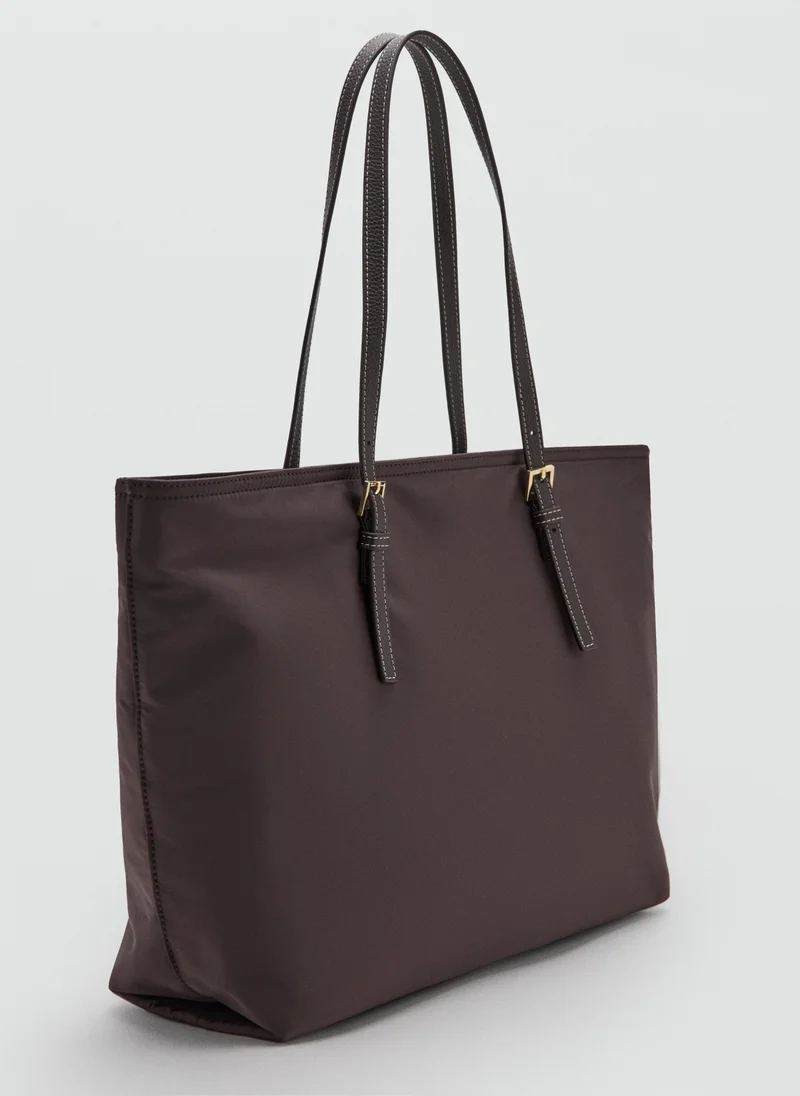 مانجو Shopper Bag With Buckle Details
