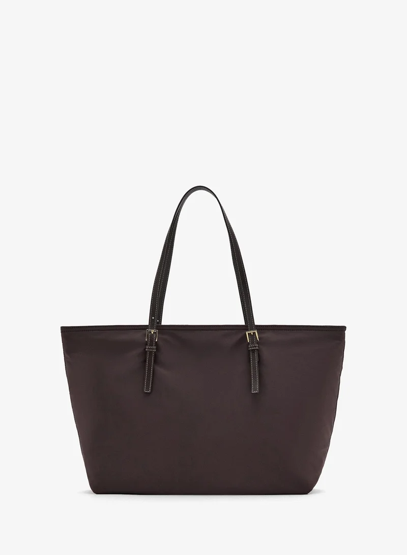 Shopper Bag With Buckle Details