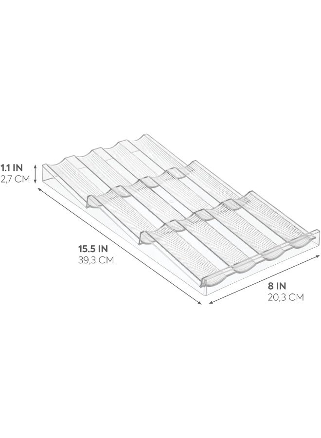 InterDesign iDesign Linus Spice Rack, Drawer Organizer for Kitchen Storage - Clear  - Image 2