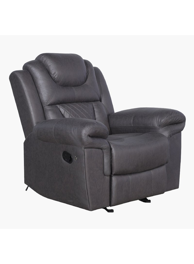 Home Box Miranda Armchair Fabric Recliner with Rocker and LED Strip 101 x 106 x 101 cm - Image 3