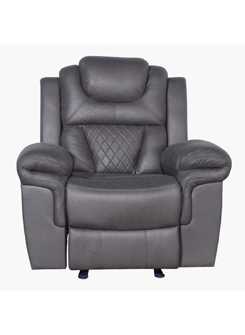 Home Box Miranda Armchair Fabric Recliner with Rocker and LED Strip 101 x 106 x 101 cm - Image 2