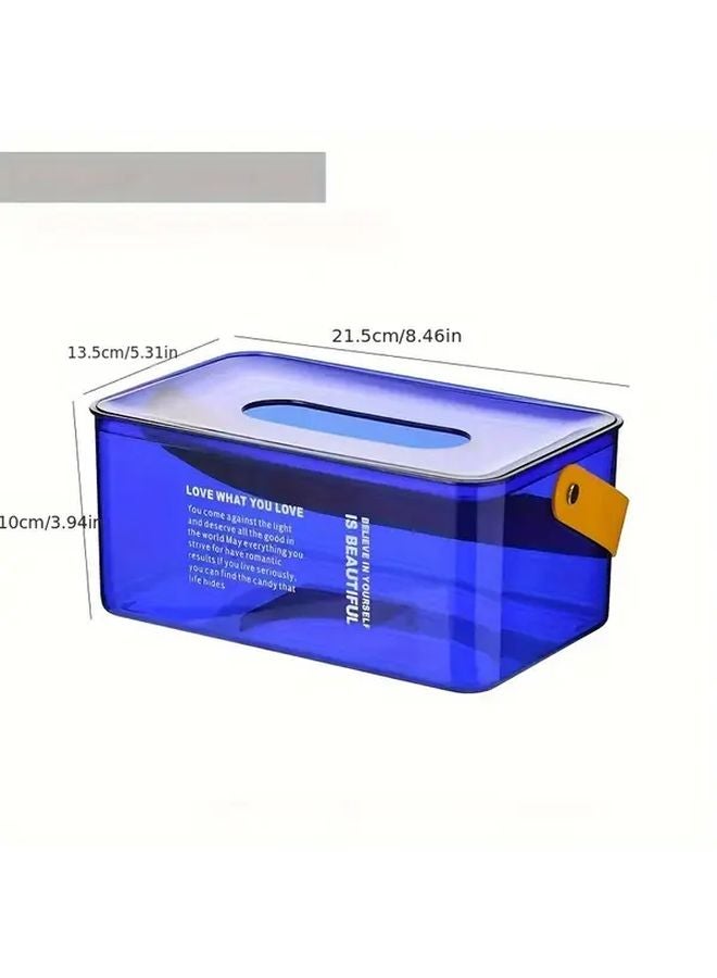 حامل علبة المناديل الشفاف الحديث البسيط من الأكريليك لغرفة المعيشة الحمام المكتب - Image 3