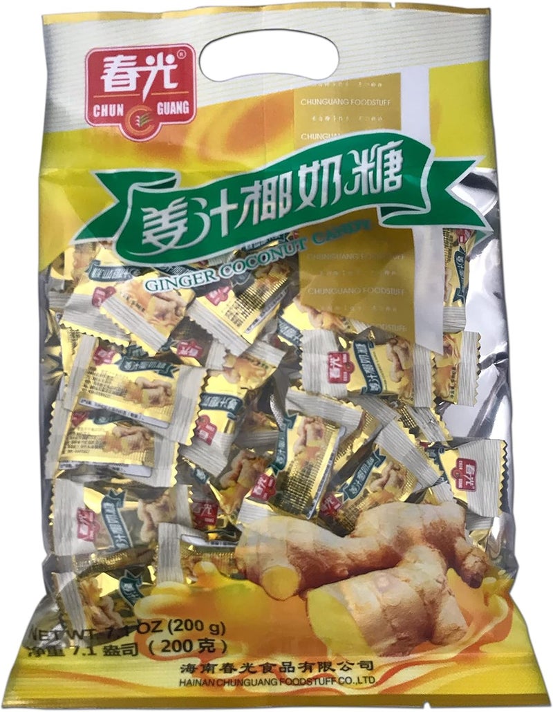 Chun Guang Ginger Coconut Candy 200g - Image 1