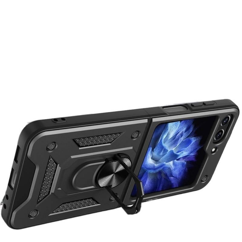 غطاء هاتف | حماية من السقوط | ذهبي وردي | مقاوم للصدمات لـ Samsung Galaxy Z Flip 7 | مقاومة بصمات الأصابع - Image 5