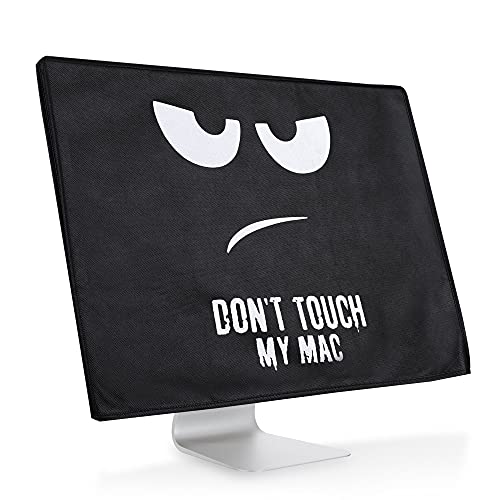kwmobile Cover Compatible with Apple iMac 24 4in1 Case Dont Touch My Mac WhiteBlack - Image 1