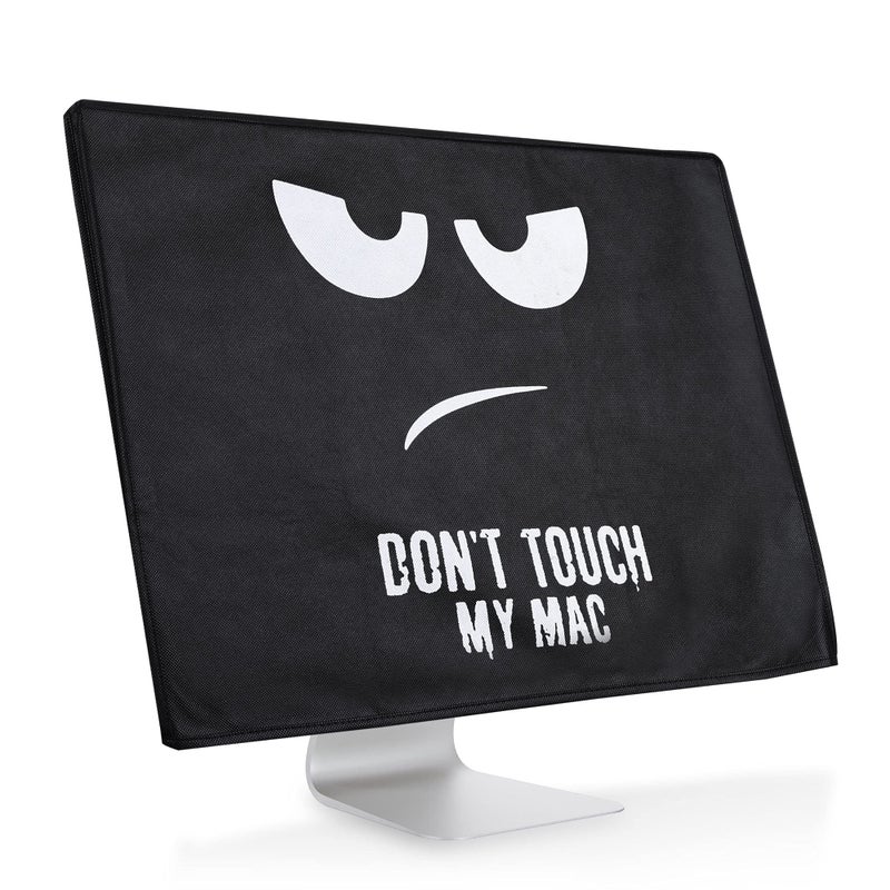 kwmobile Cover Compatible with Apple iMac 24 4in1 Case Dont Touch My Mac WhiteBlack - Image 2