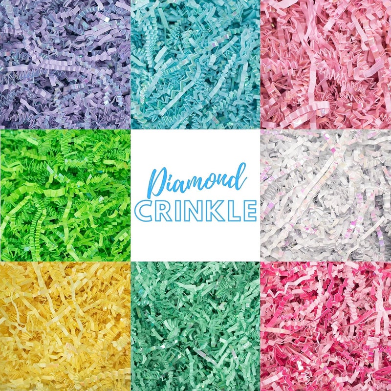 MagicWater Supply MagicWater Crinkle Cut Paper for Gift Baskets - 2LB - Diamond Mint - Perfect for Shredded Paper Filler, Basket Filler, Gift Boxes, Bridesmaid Gifts, Christmas Stuffers & More – Ideal for All Occasions - Image 5