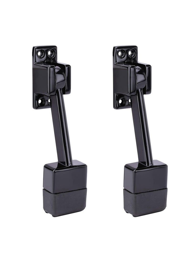 Generic 5 inch Gate Stopper for The Door with Rubber Grip Long Door Stopper for Home Window Stopper Door Stopper to Stop for All Door Gap Filler Rubber Door Protector for Home Set 3 Black 2  - Image 1